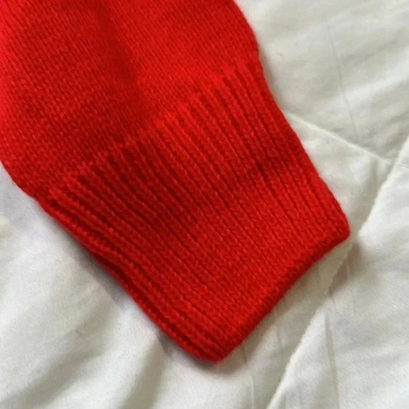 Ugly Christmas sweater red and white crewneck size large - Picture 4 of 5